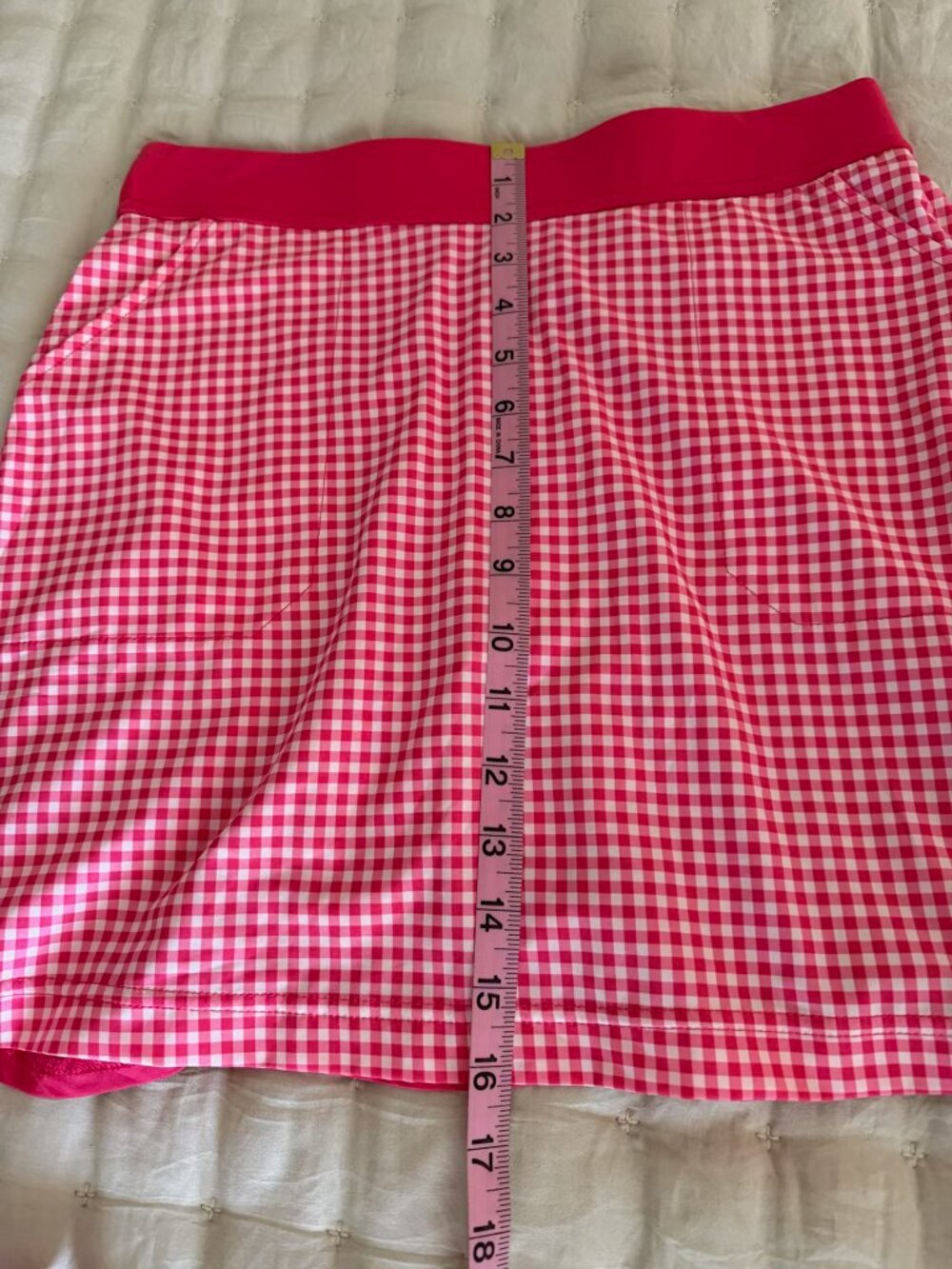 Belyn Key | Melon Check Ruffle Skort - Picture 12 of 12